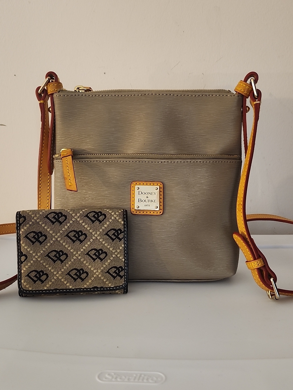 Dooney & Bourke Leather Crossbody w/Free D&B Wallet